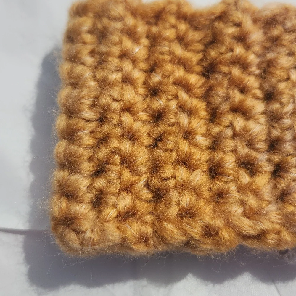 Handmade Crochet Chunky Headband Ear Warmer and Fingerless Gloves Mitts Set